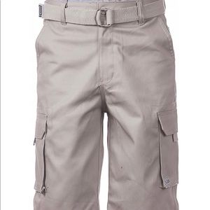 Men's 'Bone' Twill Cargo Club Shorts with Belt !